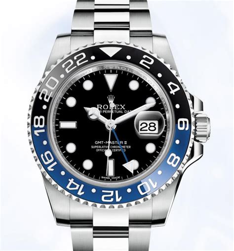rolex watch black and blue